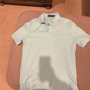 Ralph Lauren Men's Pastel Blue Polo Shirt